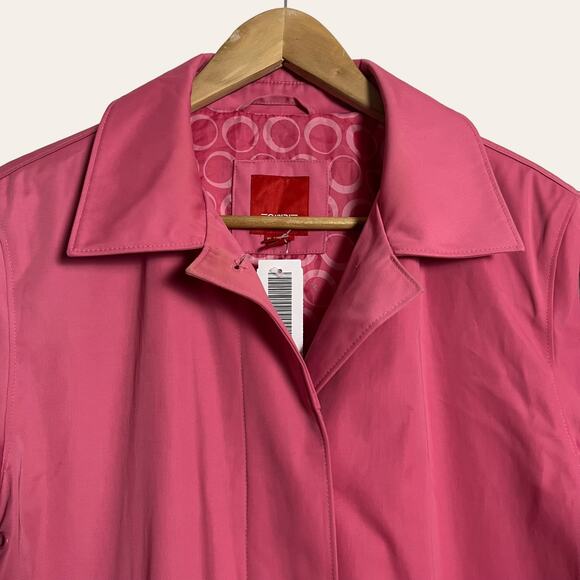 Vintage Esprit Women's Solid Pink Knee-Length Coat Size Medium - Picture 3 of 12